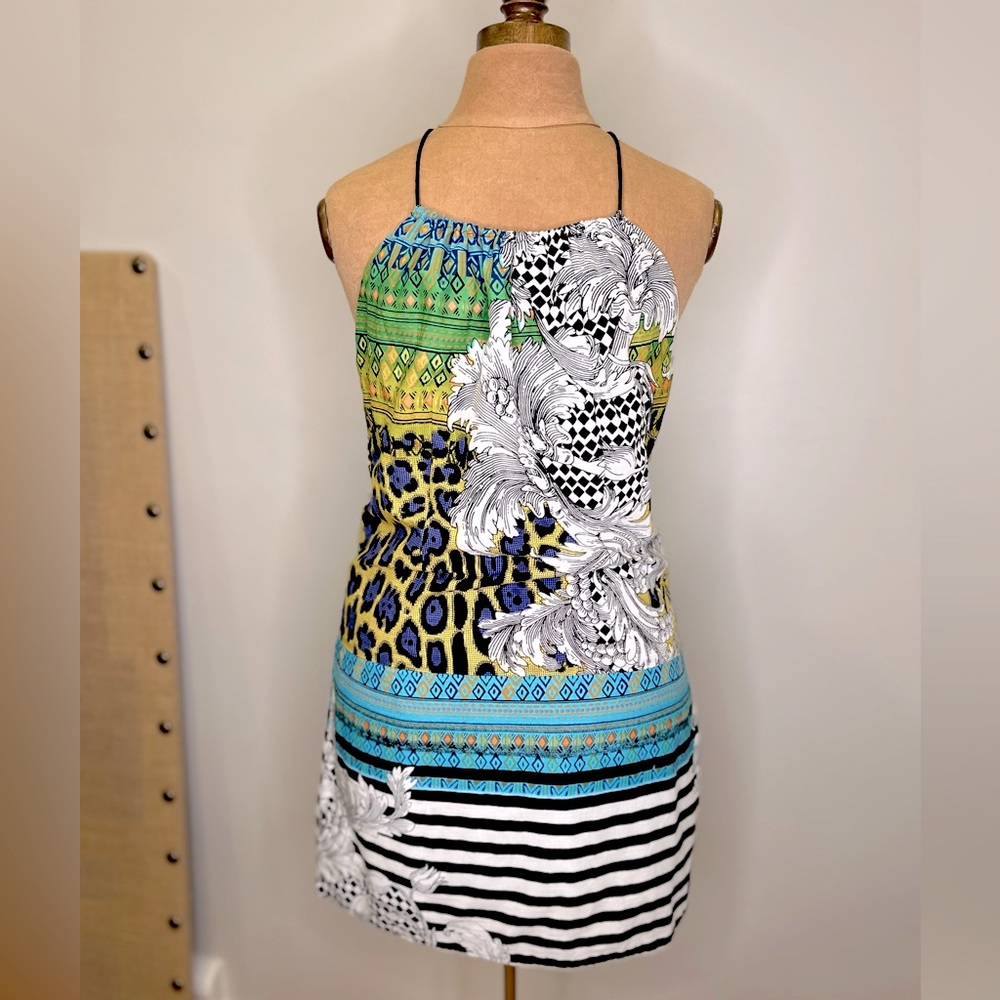 Small W118 by Walter Baker 100% Cotton fully lined Halter style Mini dress